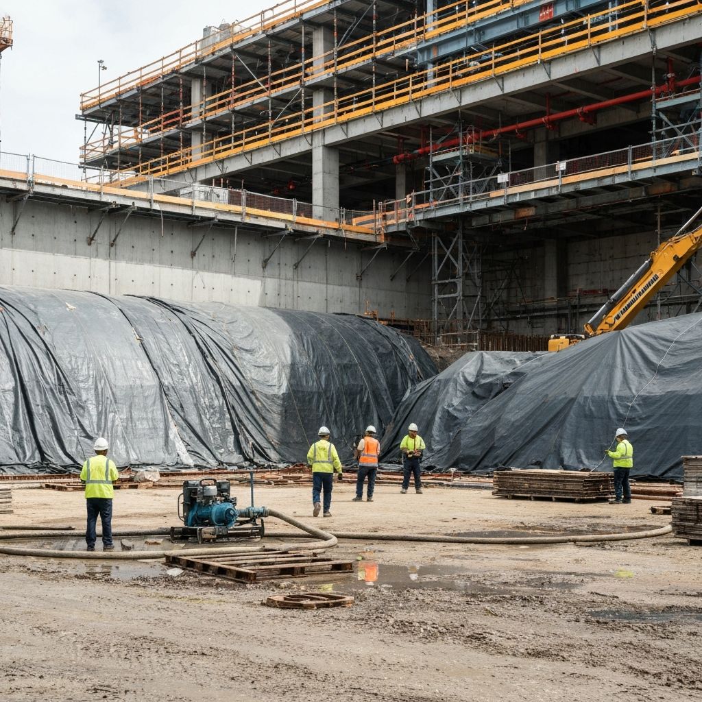 Construction site operations